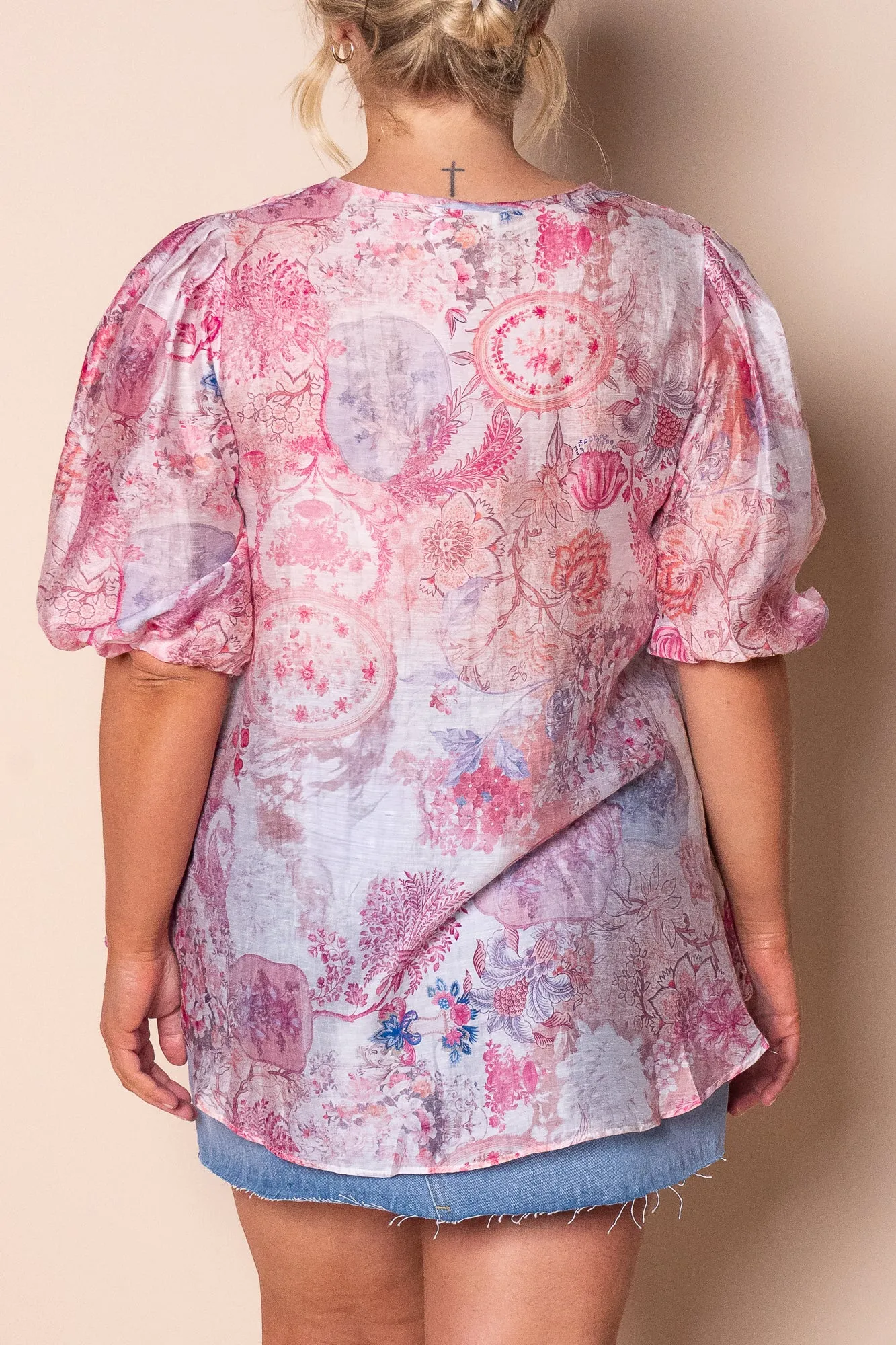 Rosanna Floral Top in Pink sold by Always Alice product image thumbnail 5