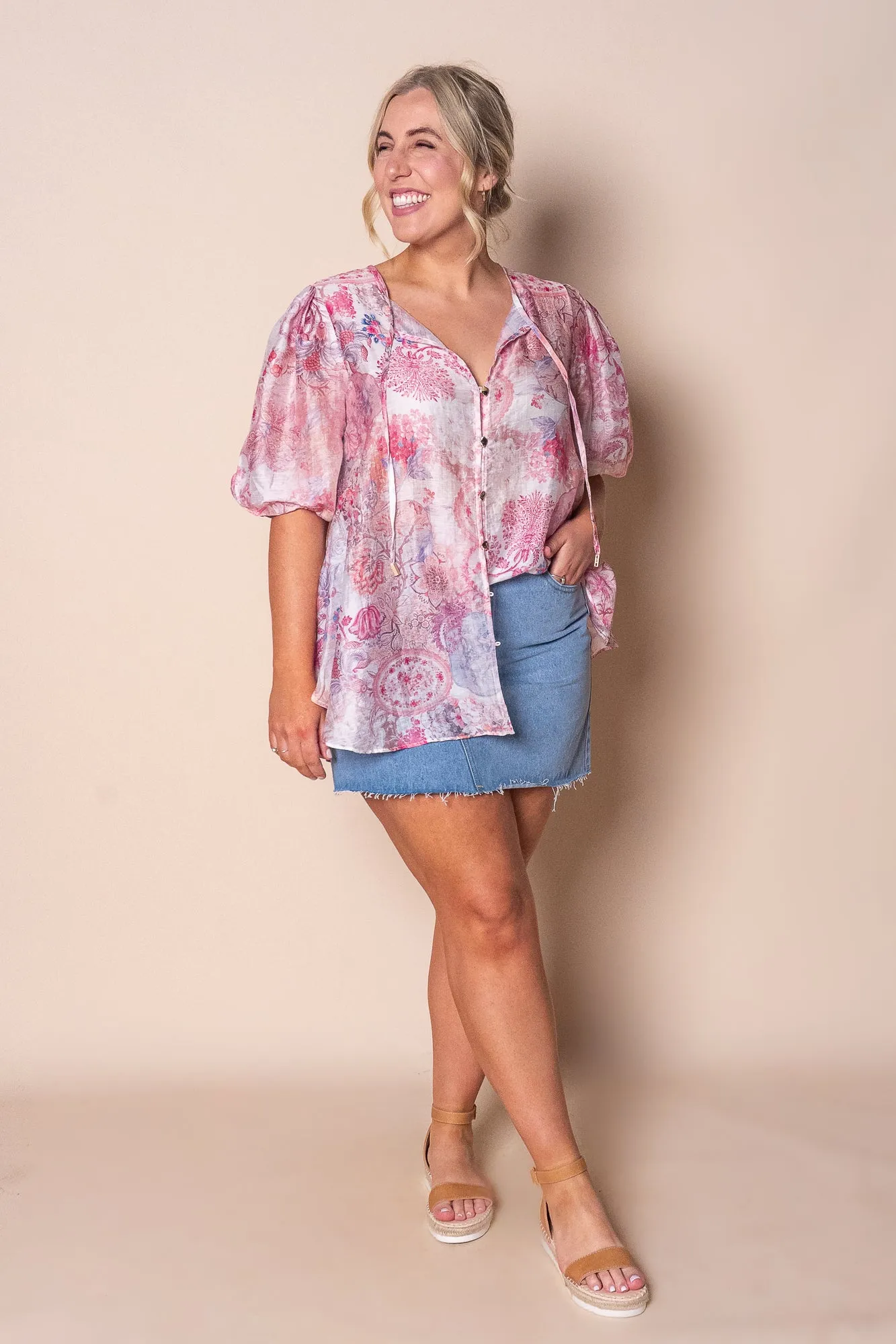 Rosanna Floral Top in Pink sold by Always Alice product image thumbnail 2