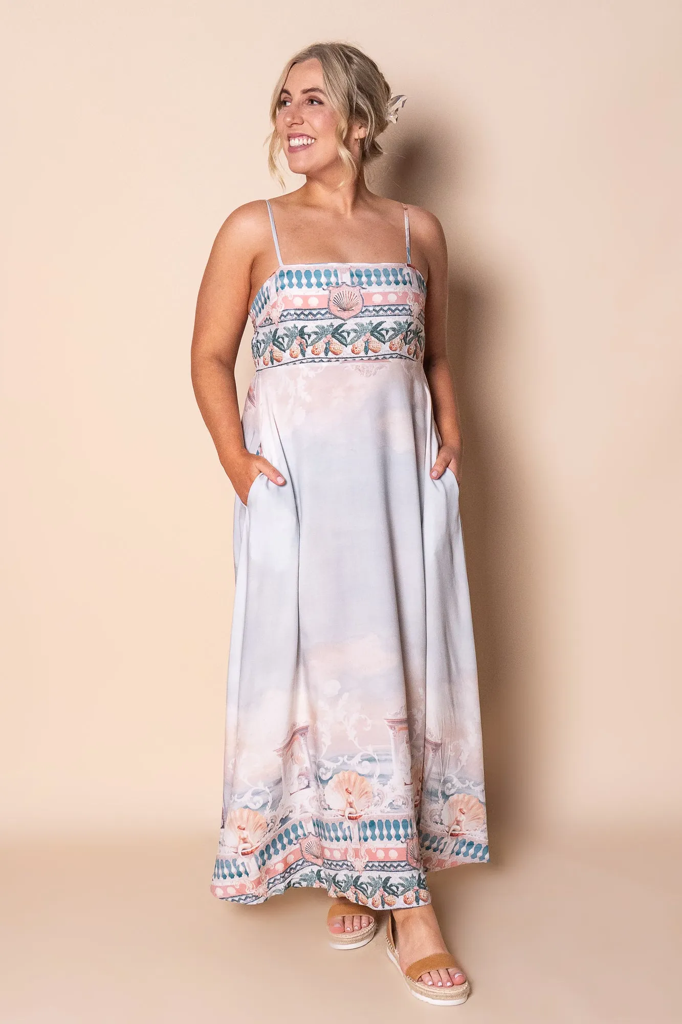 Tilly Grecian Maxi Dress in Pale Blue sold by Always Alice product image thumbnail 2