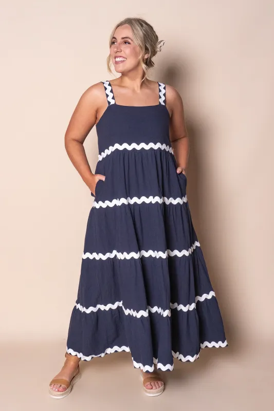Stella Maxi Dress in Navy sold by Always Alice