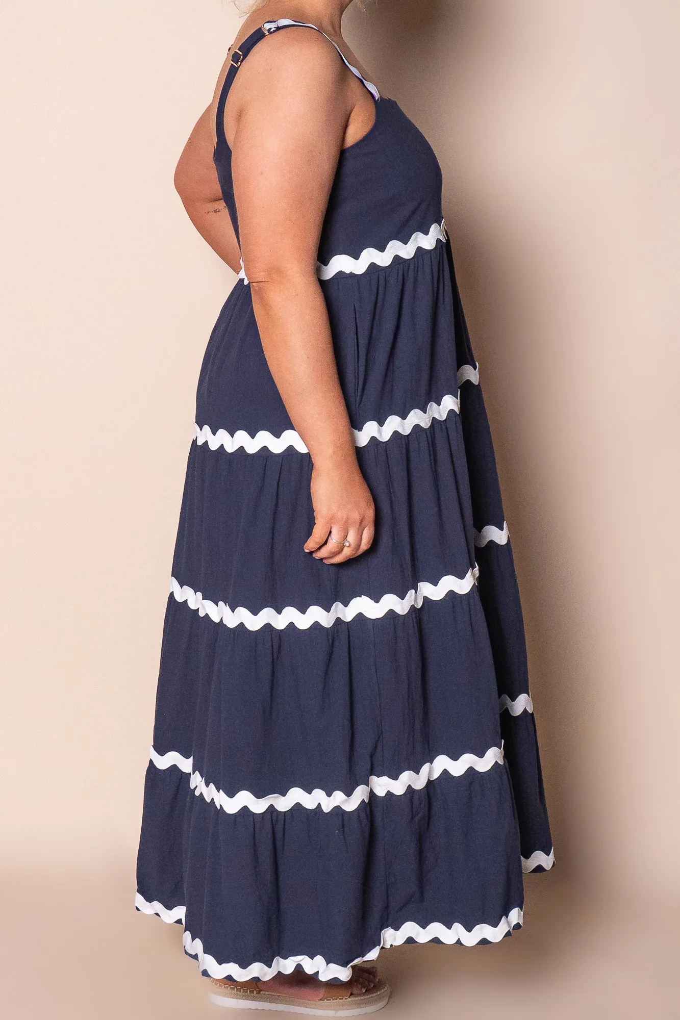 Stella Maxi Dress in Navy sold by Always Alice product image thumbnail 4