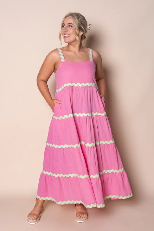 Stella Maxi Dress in Pink sold by Always Alice