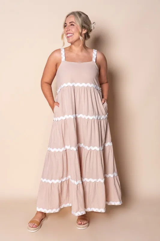 Stella Maxi Dress in Ivory sold by Always Alice