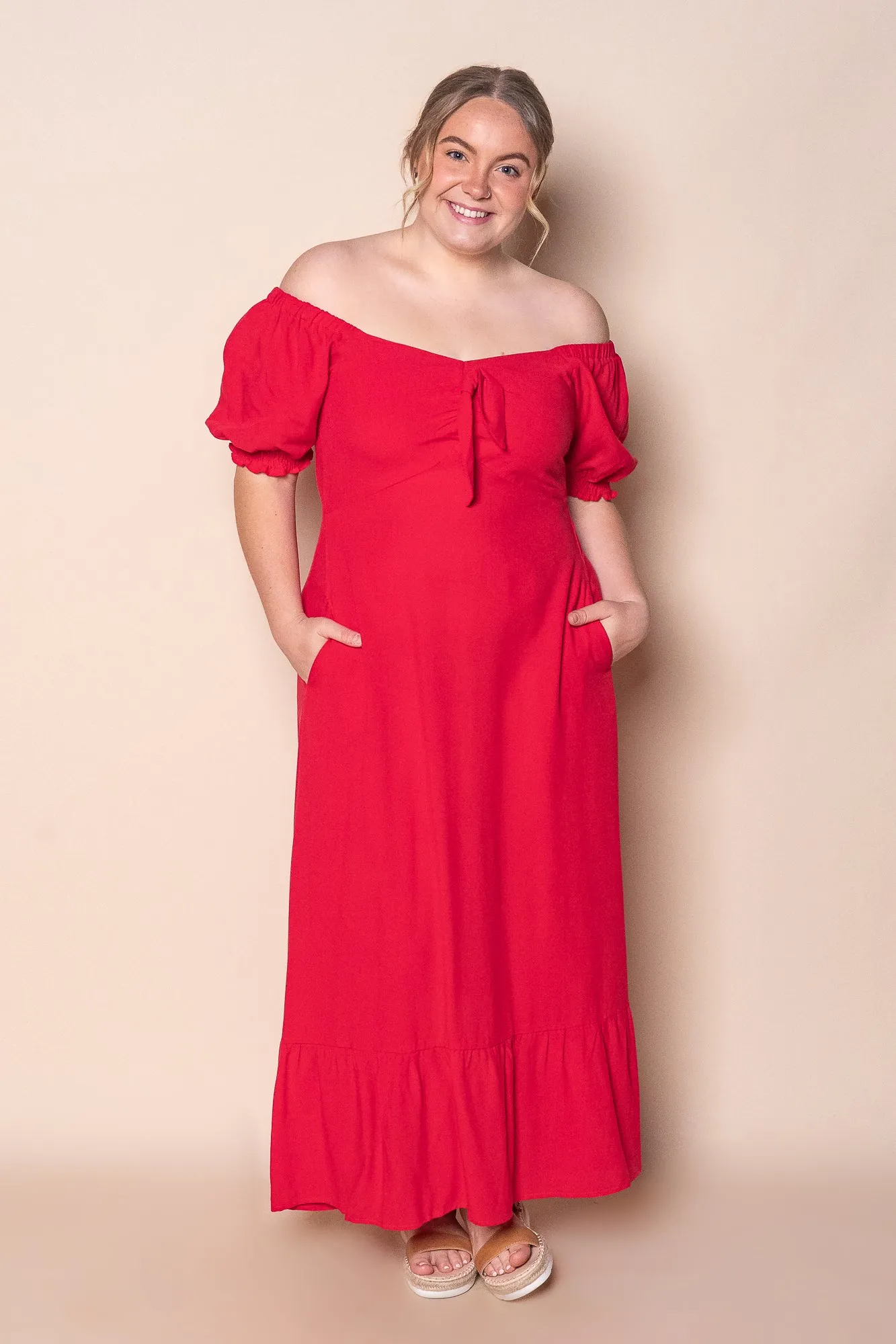 Kylie Midi Dress in Red sold by Always Alice product image thumbnail 2