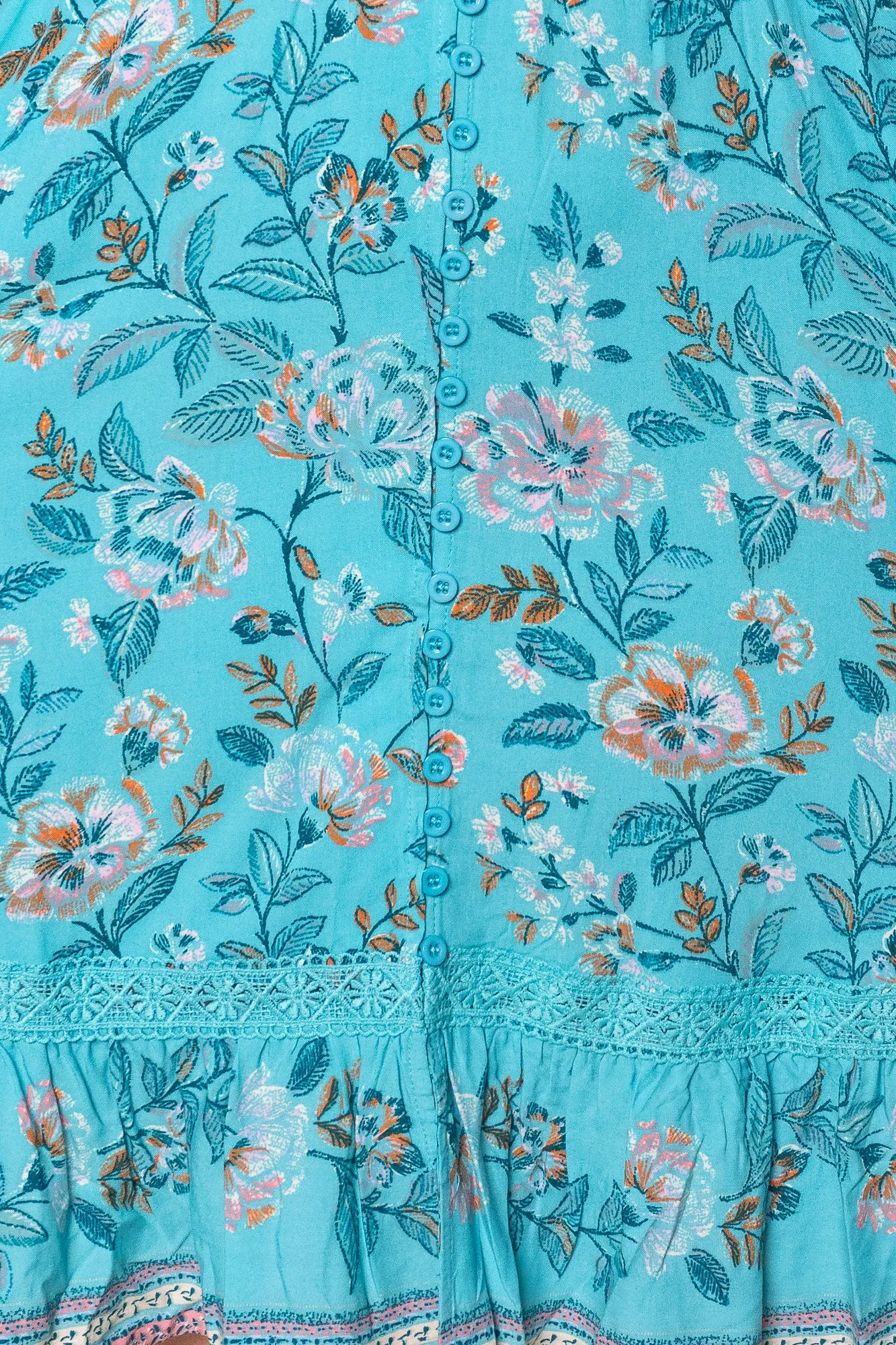 Tina Floral Dress in Turquoise sold by Always Alice product image thumbnail 4