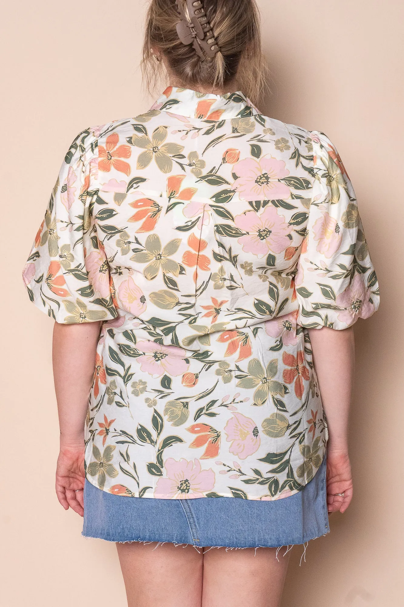 Zofia Floral Top in Ivory sold by Always Alice product image thumbnail 4