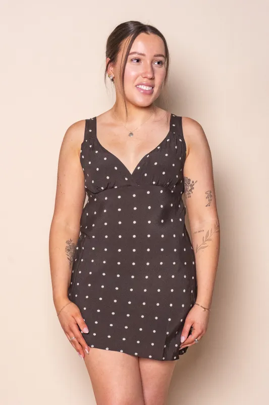Emelia Mini Dress in Brown - All About Eve sold by Always Alice