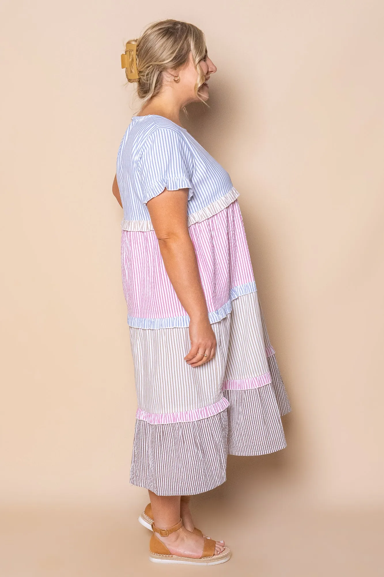 Molly Midi Dress in Blue Multi sold by Always Alice product image thumbnail 4