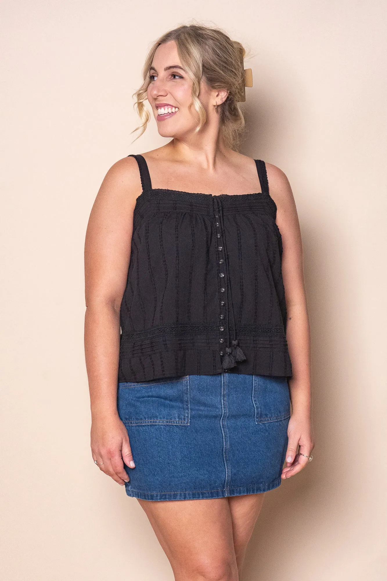 Irina Lace Top in Black sold by Always Alice