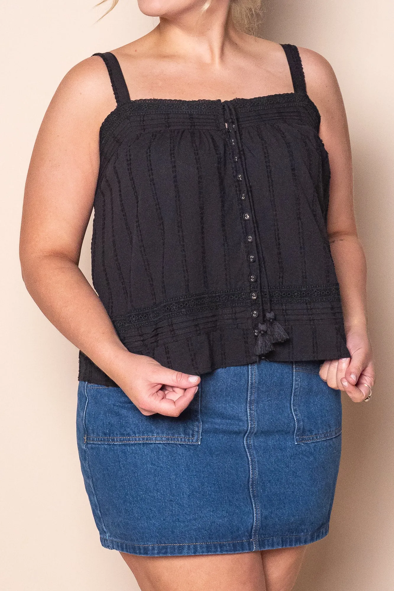 Irina Lace Top in Black sold by Always Alice product image thumbnail 2