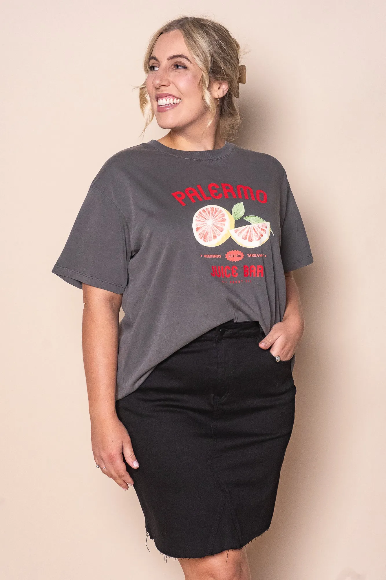 Palermo Tee in Charcoal - All About Eve sold by Always Alice product image thumbnail 2