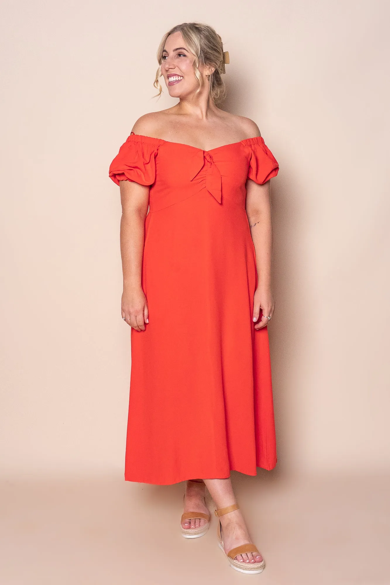 Sienna Midi Dress in Tangerine sold by Always Alice product image thumbnail 2