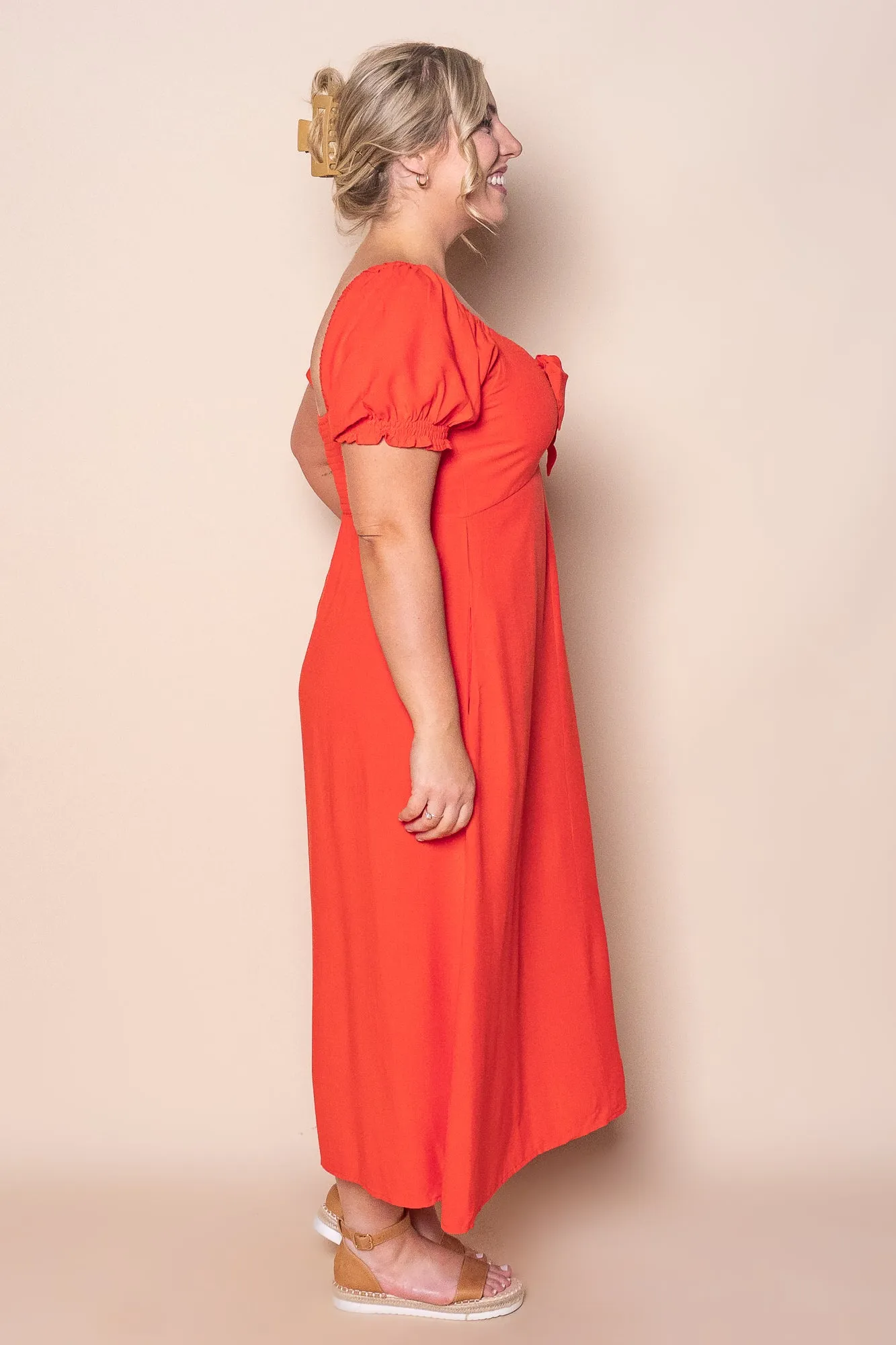 Sienna Midi Dress in Tangerine sold by Always Alice product image thumbnail 5