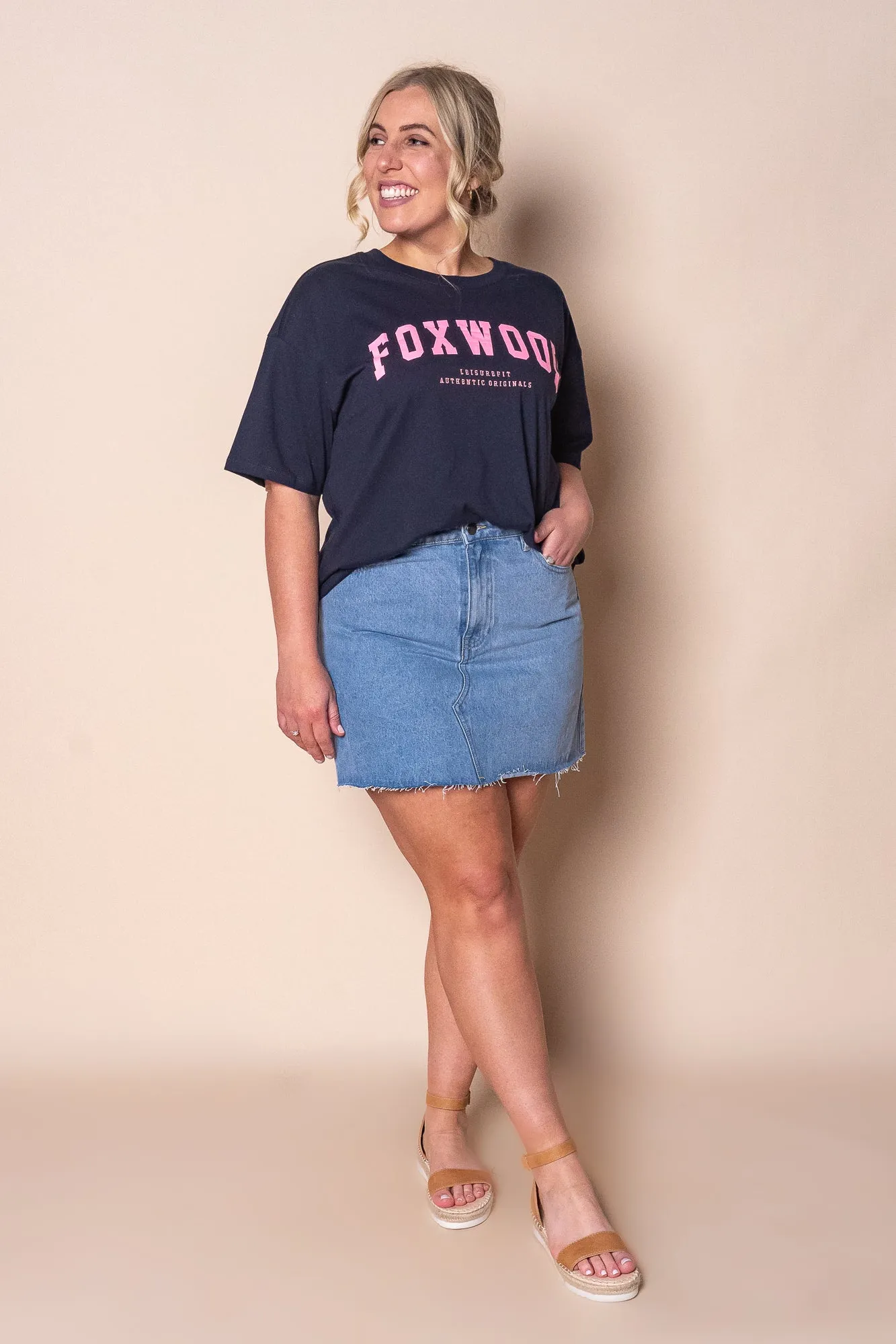 Interval Tee in Navy/Neon Pink - Foxwood sold by Always Alice product image thumbnail 3