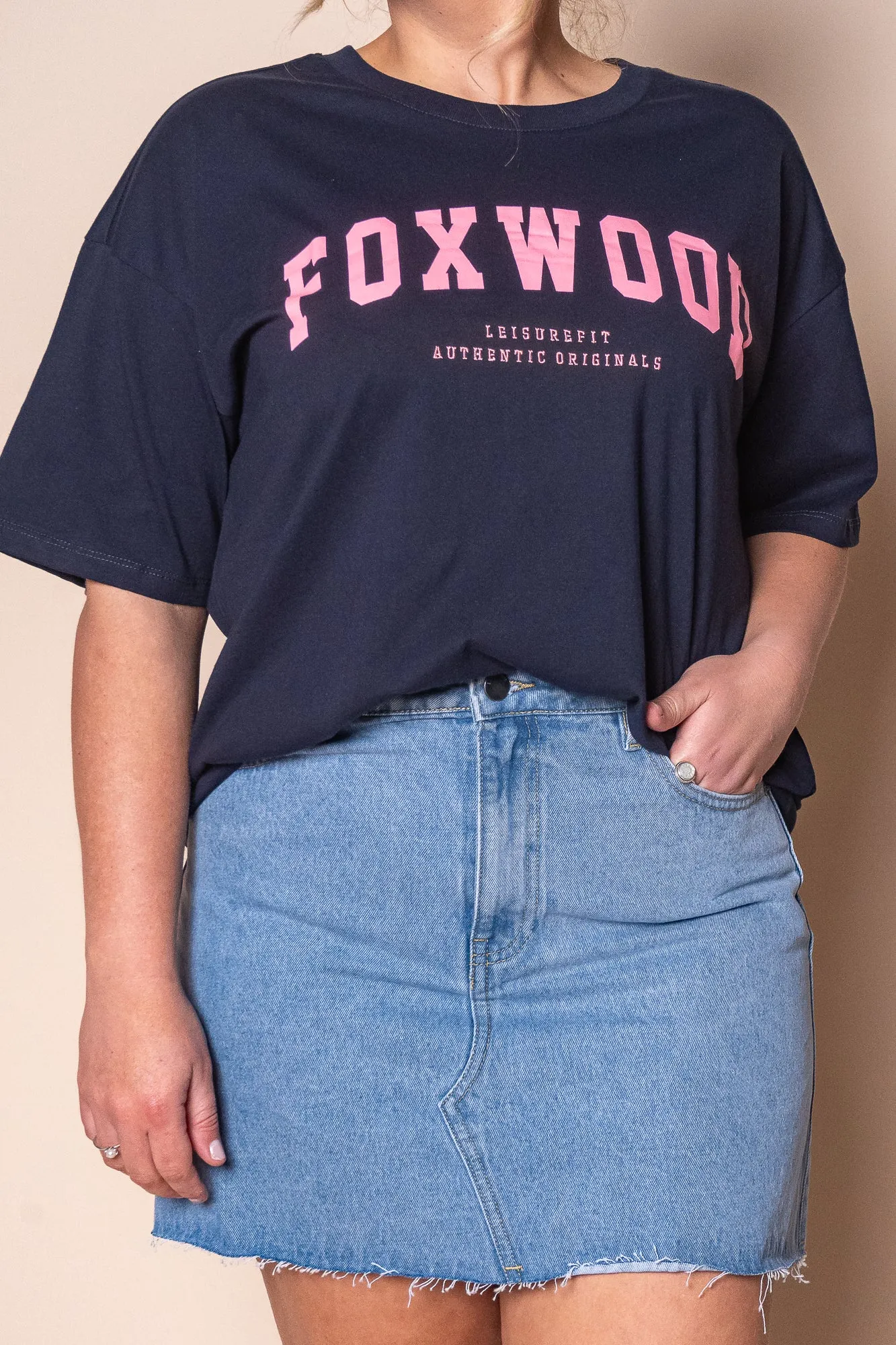 Interval Tee in Navy/Neon Pink - Foxwood sold by Always Alice product image thumbnail 2
