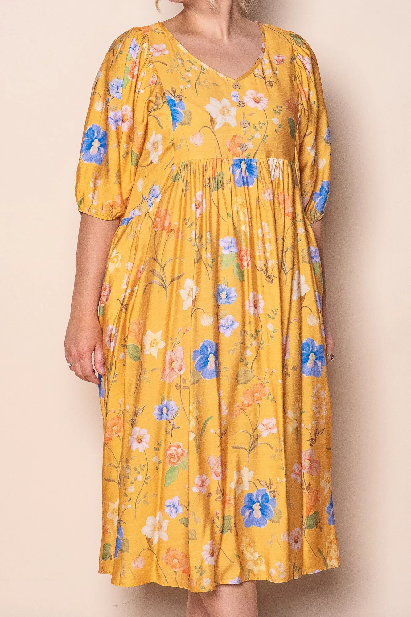 Anna Midi Dress in Marigold sold by Always Alice product image thumbnail 2