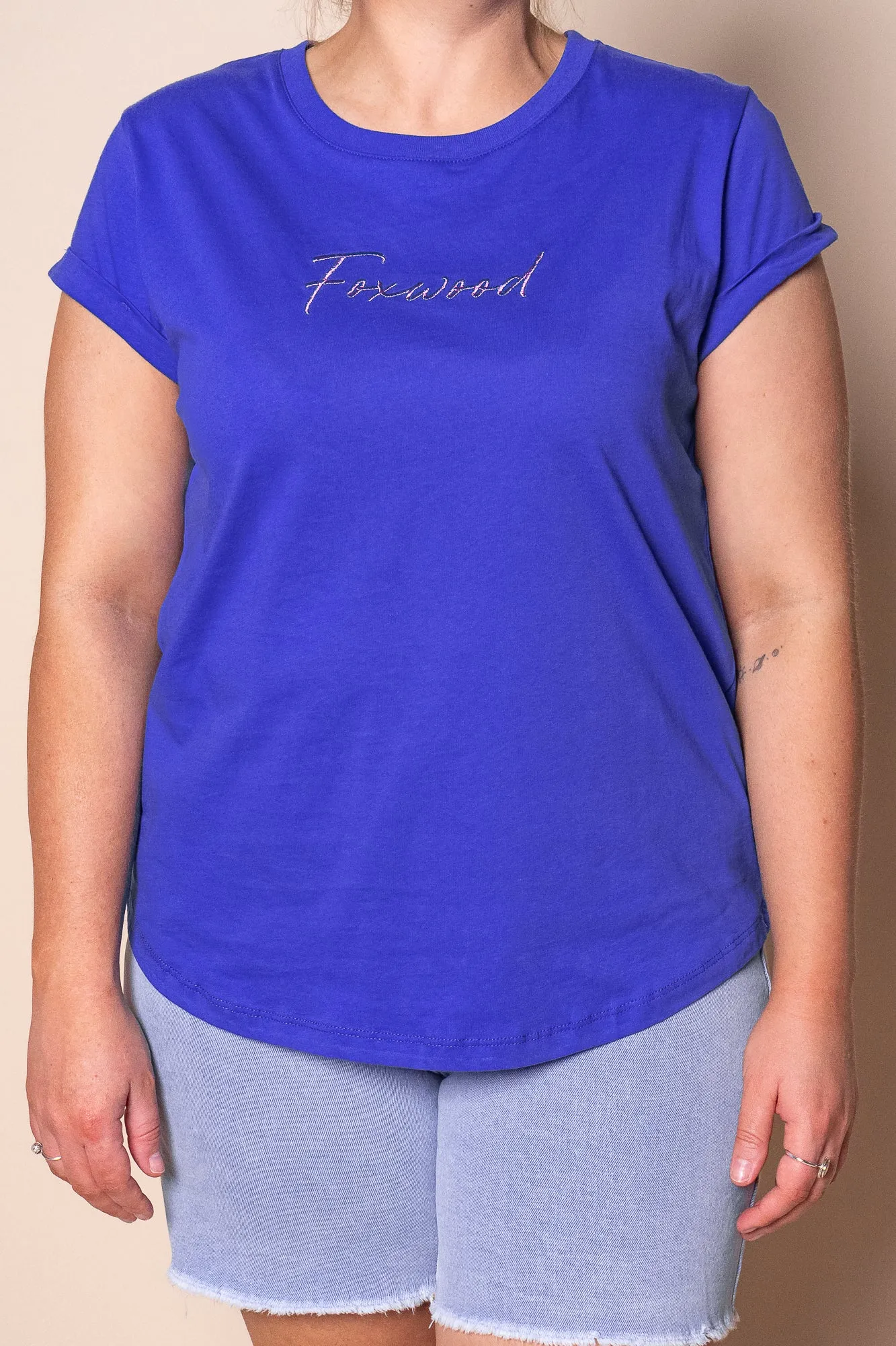 Signature Contrast Tee in Blue - Foxwood sold by Always Alice product image thumbnail 3