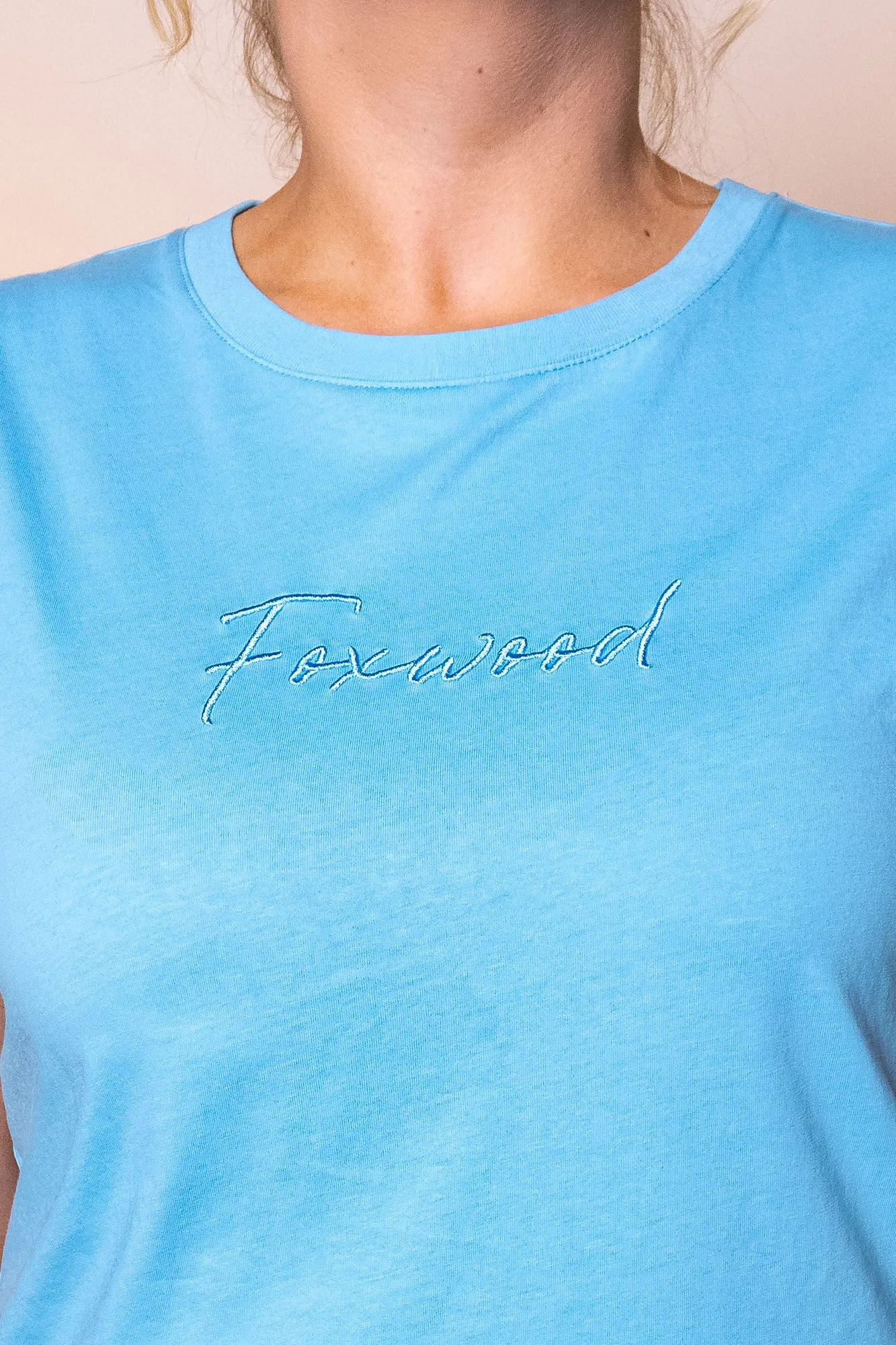 Signature Tee in Azure Blue - Foxwood sold by Always Alice product image thumbnail 2