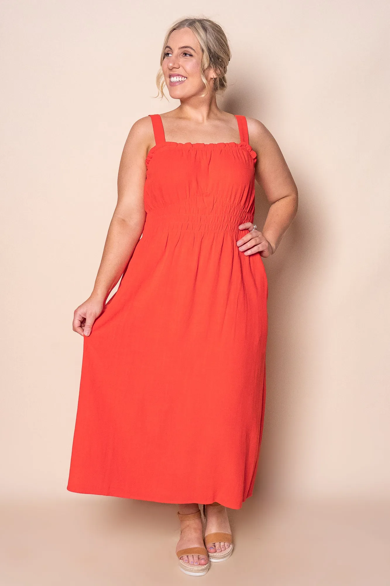 Dandelion Midi Dress in Tangelo - Foxwood sold by Always Alice product image thumbnail 2