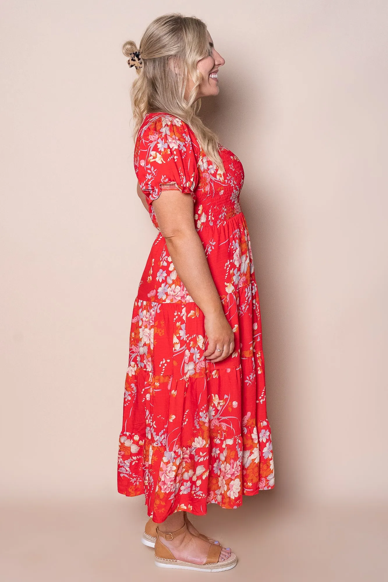 Hillary Midi Dress in Red sold by Always Alice product image thumbnail 3