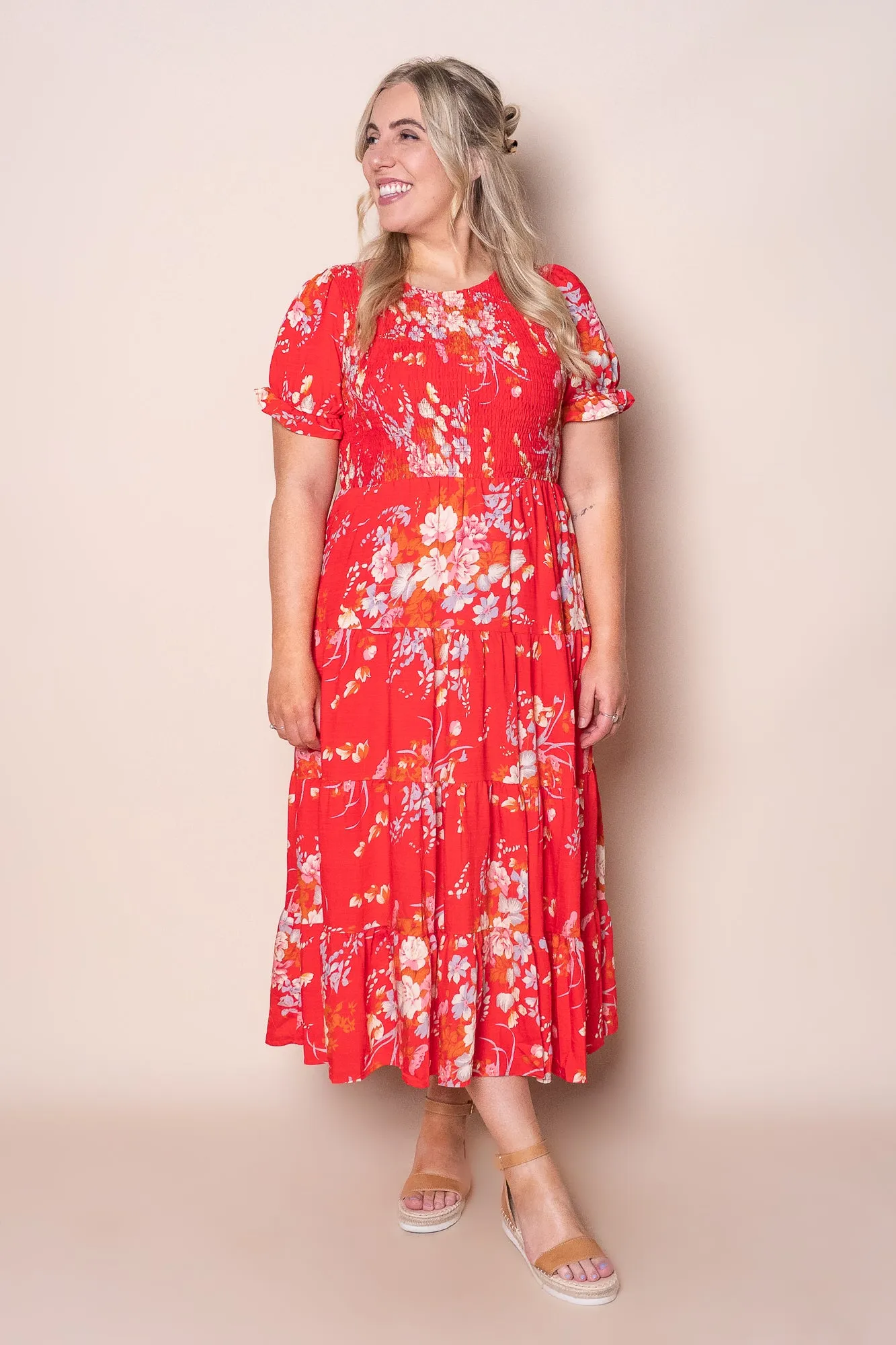 Hillary Midi Dress in Red sold by Always Alice product image thumbnail 2