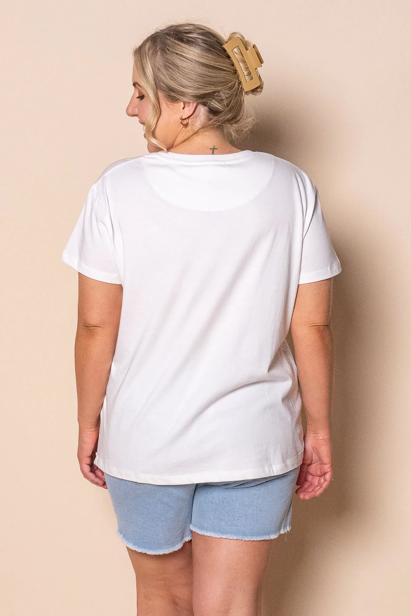 Malibu Tee in Vintage White - Foxwood sold by Always Alice product image thumbnail 5