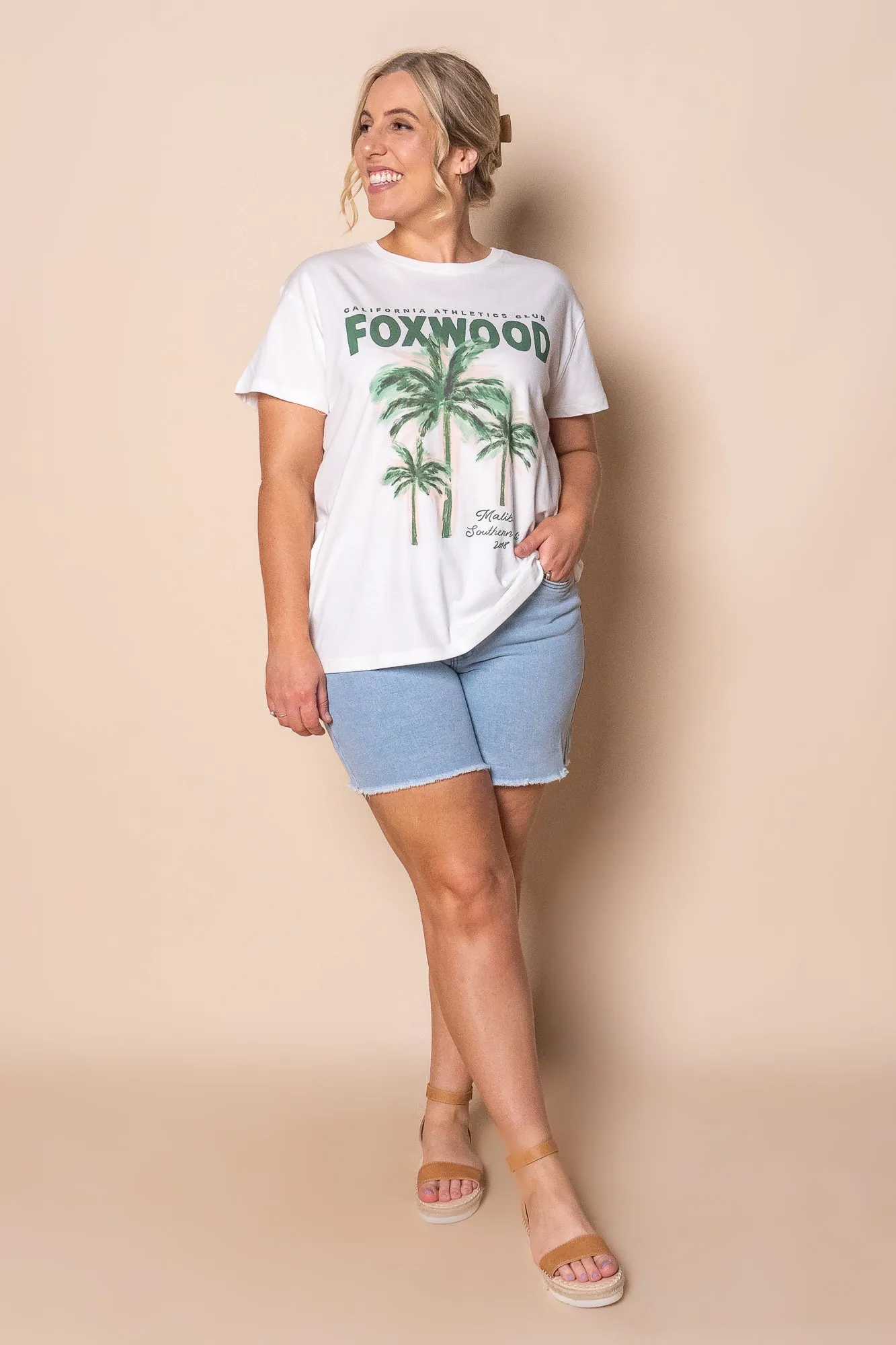 Malibu Tee in Vintage White - Foxwood sold by Always Alice product image thumbnail 3