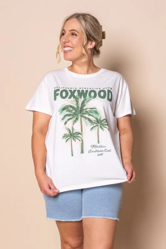 Malibu Tee in Vintage White - Foxwood sold by Always Alice