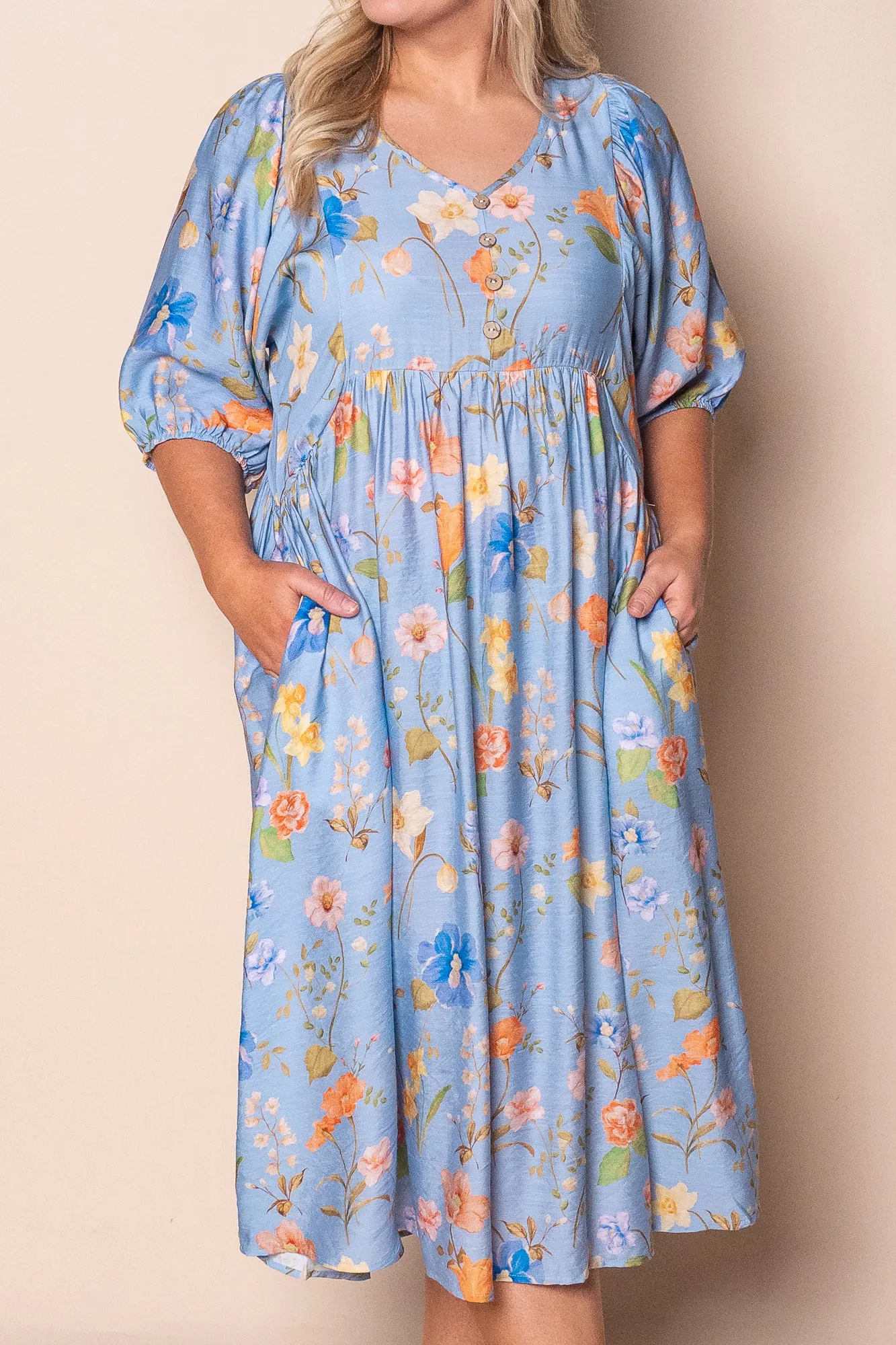 Anna Midi Dress in Light Blue sold by Always Alice product image thumbnail 3