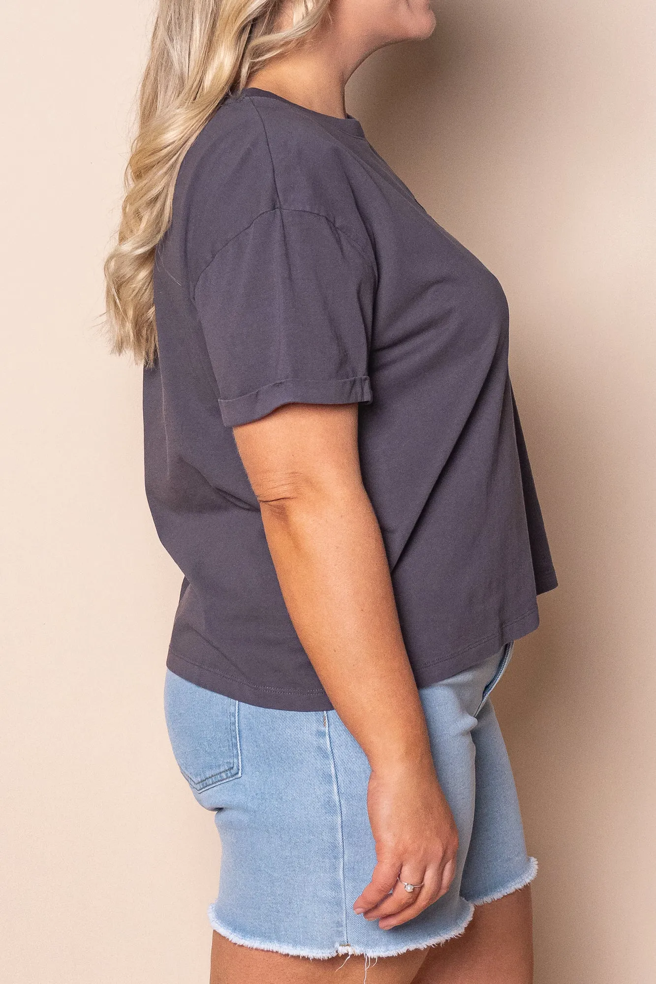 Huntleigh O/S Tee in Charcoal - Foxwood sold by Always Alice product image thumbnail 3