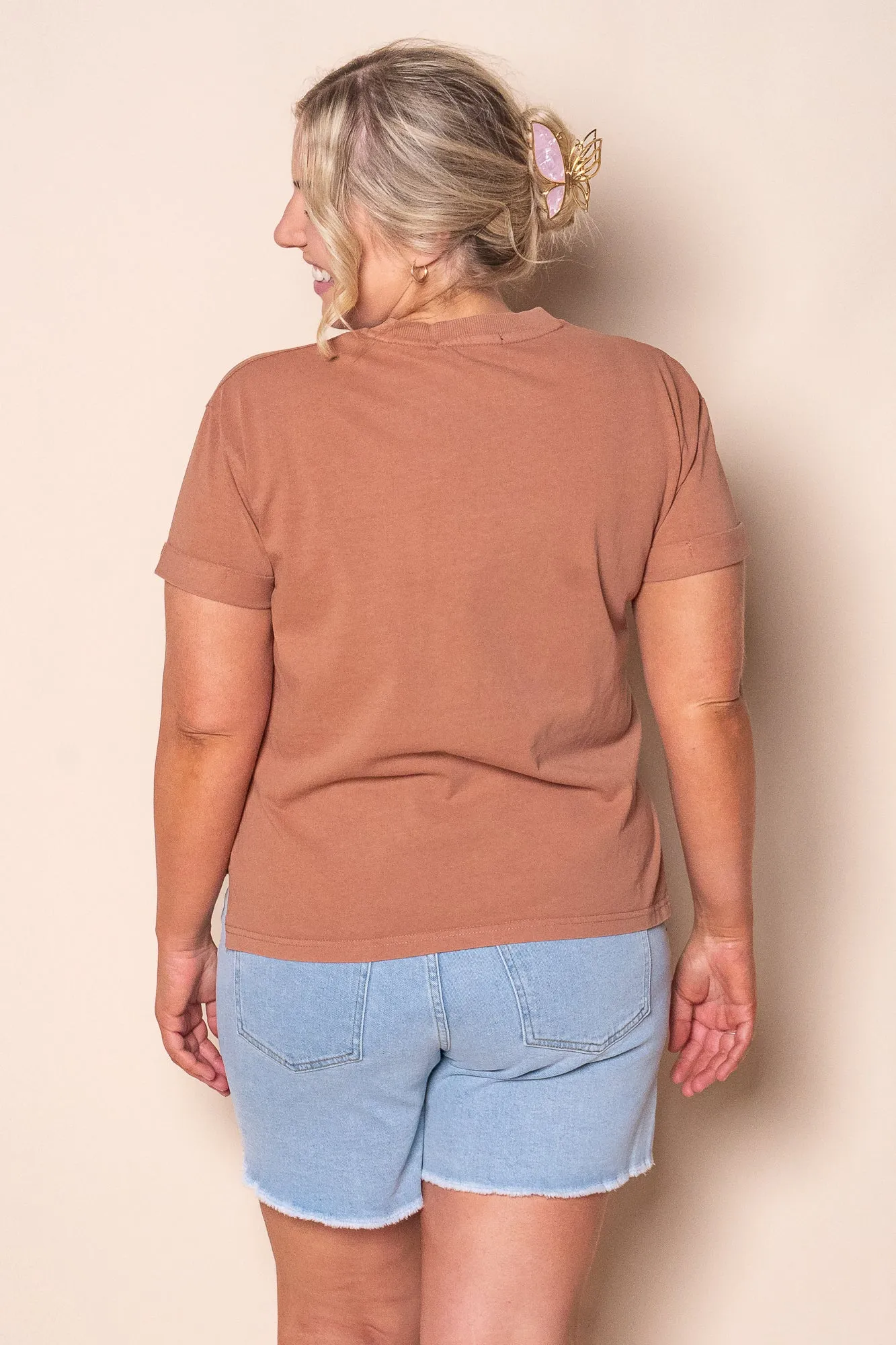 AAE Washed Tee in Cinnamon - All About Eve sold by Always Alice product image thumbnail 5