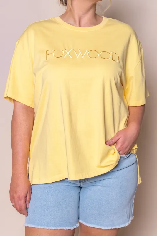 Simplified Tee in Yellow - Foxwood sold by Always Alice