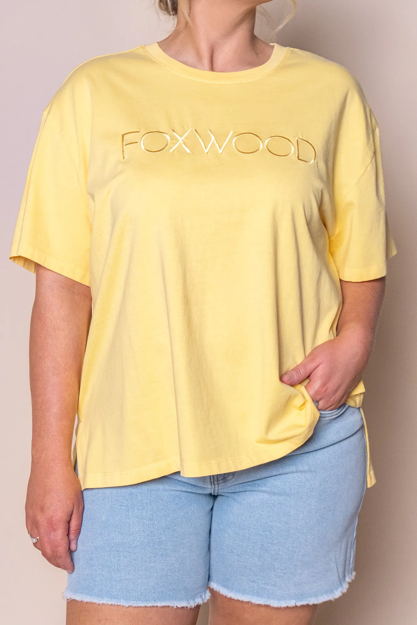 Simplified Tee in Yellow - Foxwood sold by Always Alice
