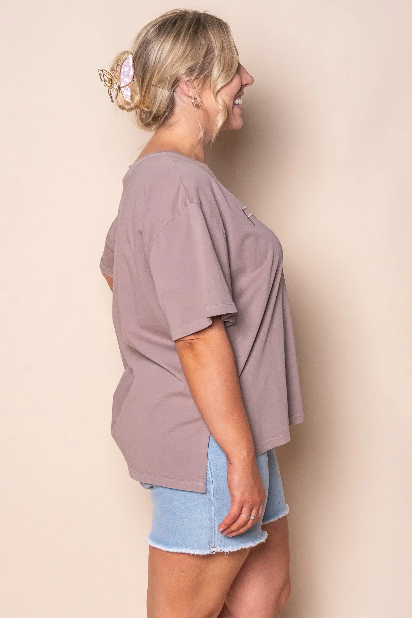 Simplified Tee in Brown - Foxwood sold by Always Alice product image thumbnail 4