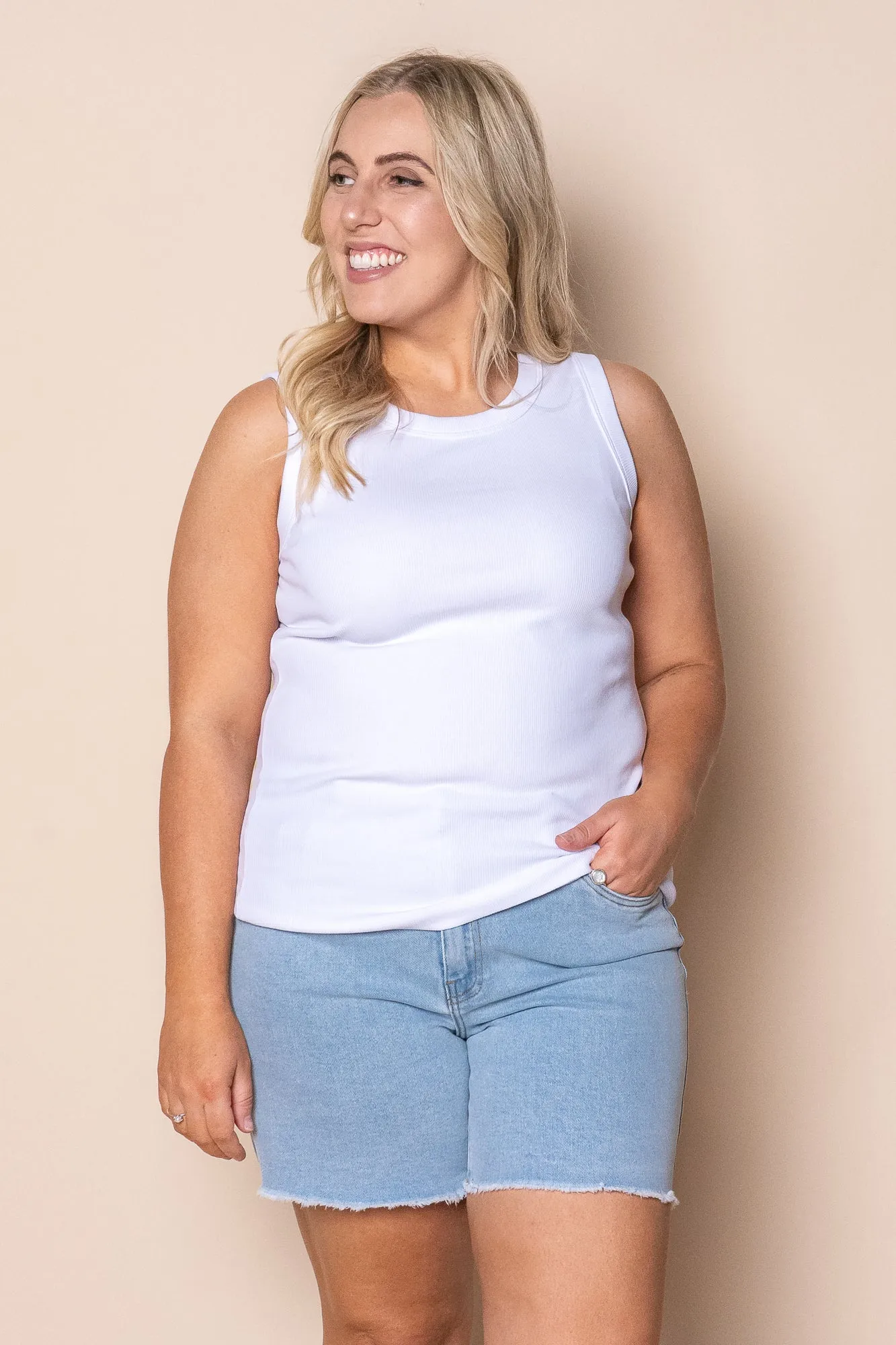 Iris Tank in White - Foxwood sold by Always Alice product image thumbnail 2