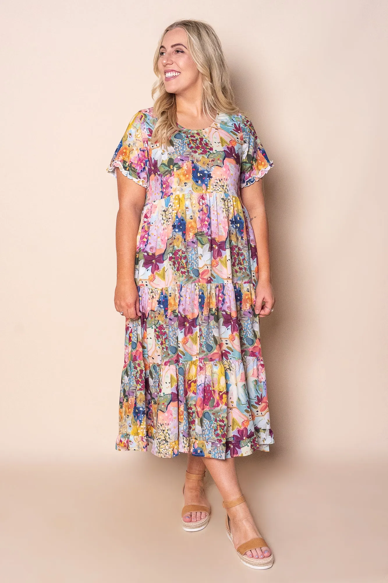 Camilla Midi Dress in Pink sold by Always Alice