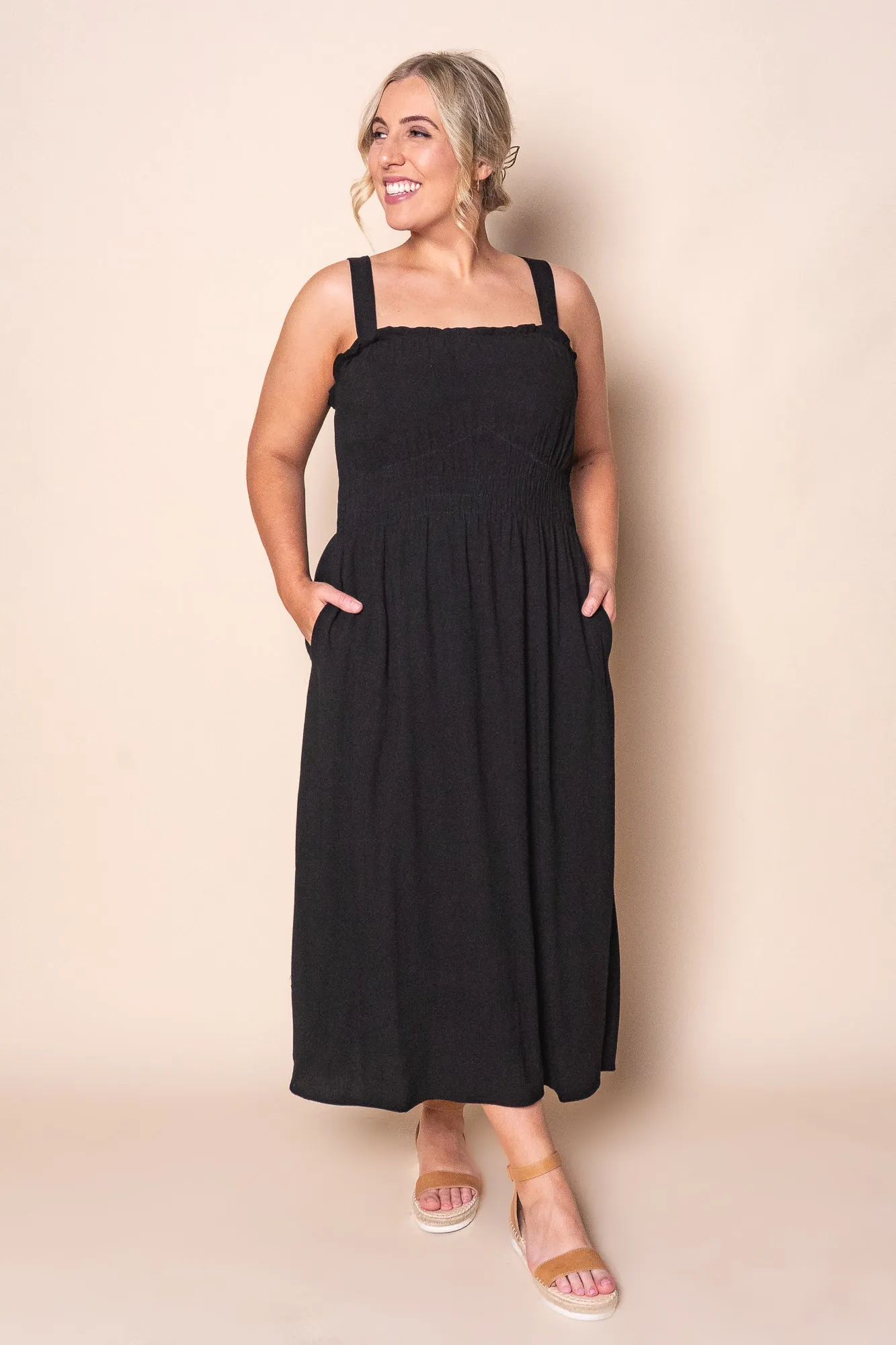 Dandelion Midi Dress in Black - Foxwood sold by Always Alice