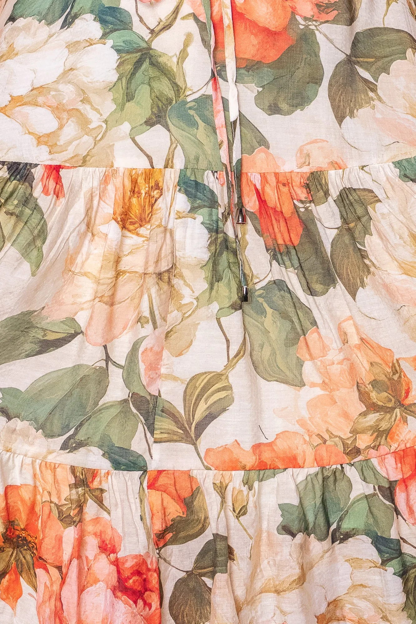 Ginger Floral Dress in Coral Multi sold by Always Alice product image thumbnail 5