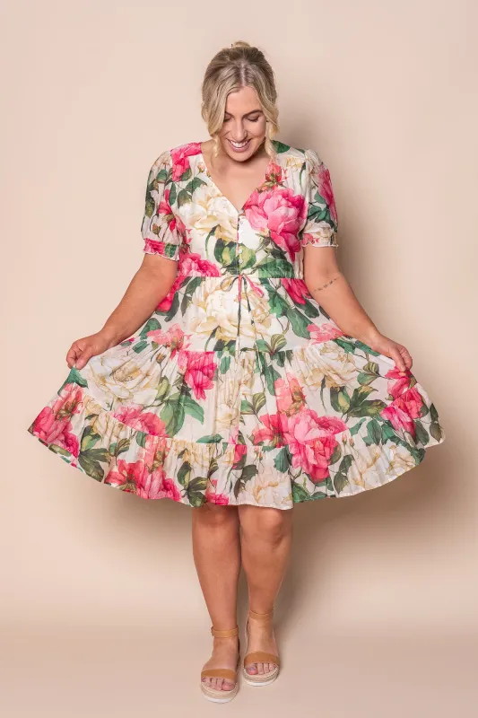 Ginger Floral Dress in Pink Multi sold by Always Alice