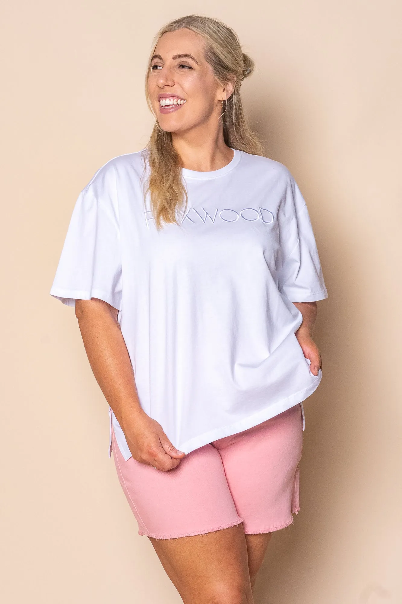 Simplified Tee in White - Foxwood sold by Always Alice product image thumbnail 2