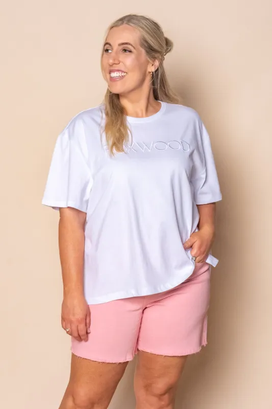 Simplified Tee in White - Foxwood made by Foxwood Clothing