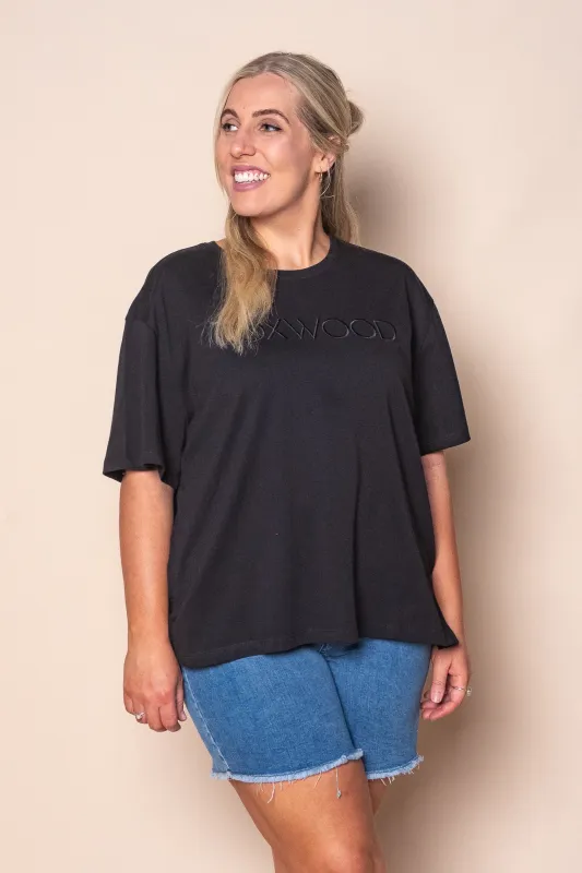 Simplified Tee in Black - Foxwood made by Foxwood Clothing