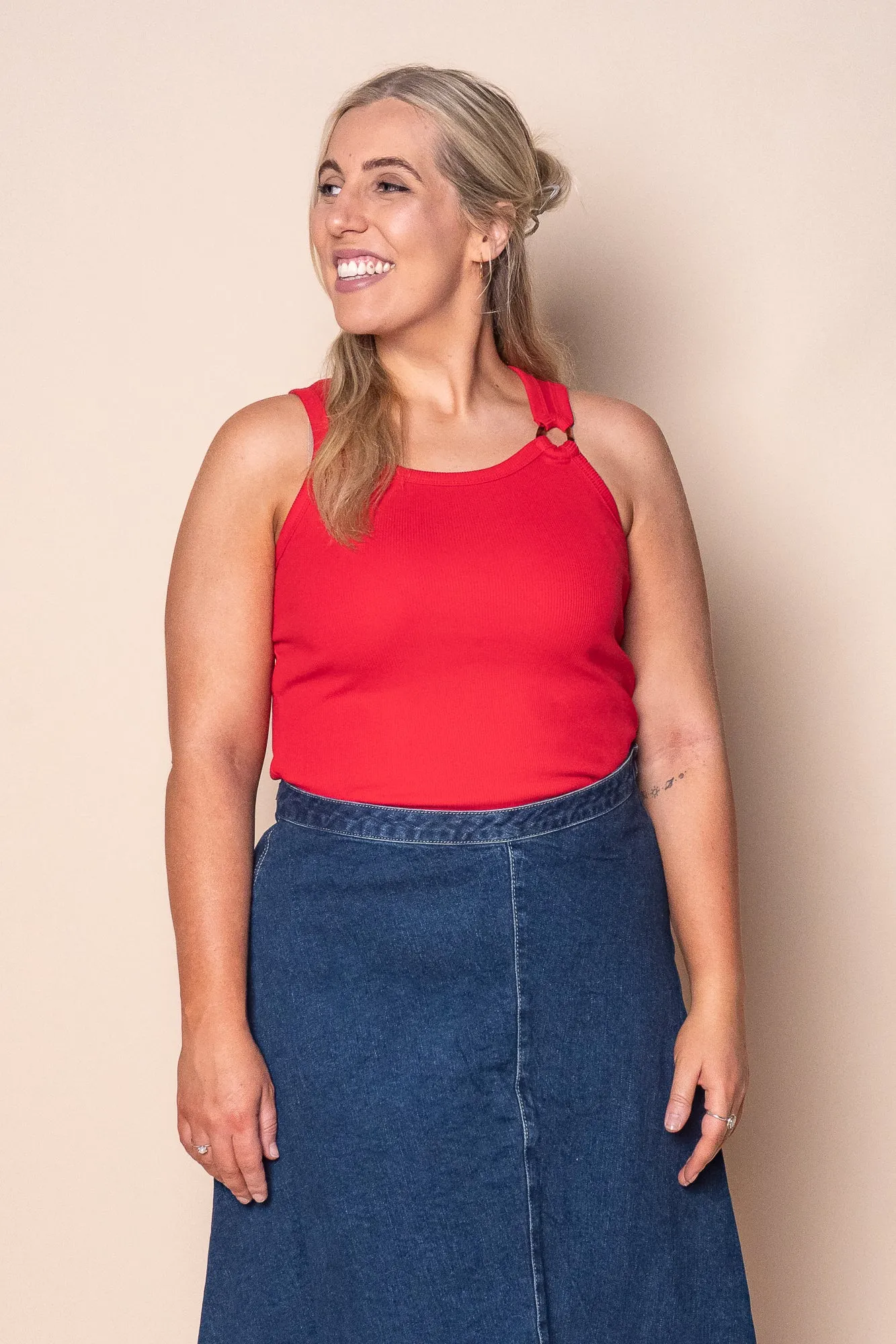 Sierra Tank in Red - All About Eve sold by Always Alice