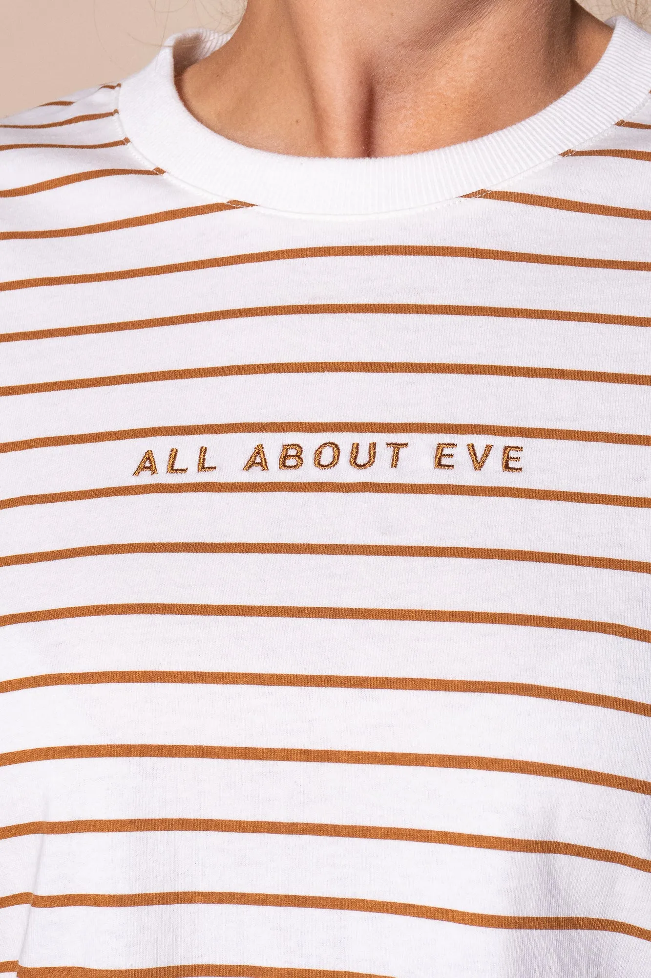 AAE Washed Stripe Tee in Cinnamon - All About Eve sold by Always Alice product image thumbnail 4