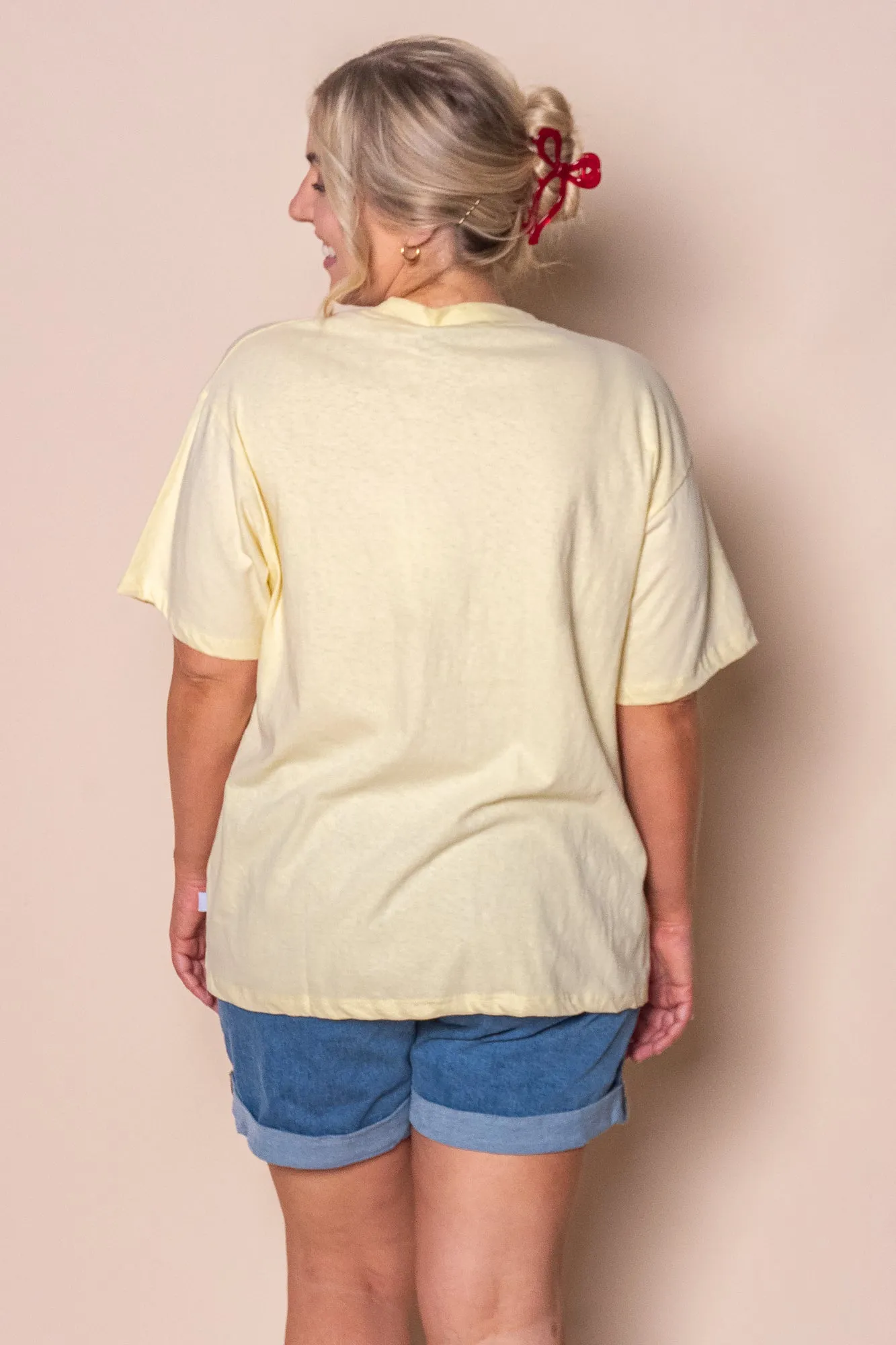 Palermo Relaxed Tee in Yellow - All About Eve sold by Always Alice product image thumbnail 5