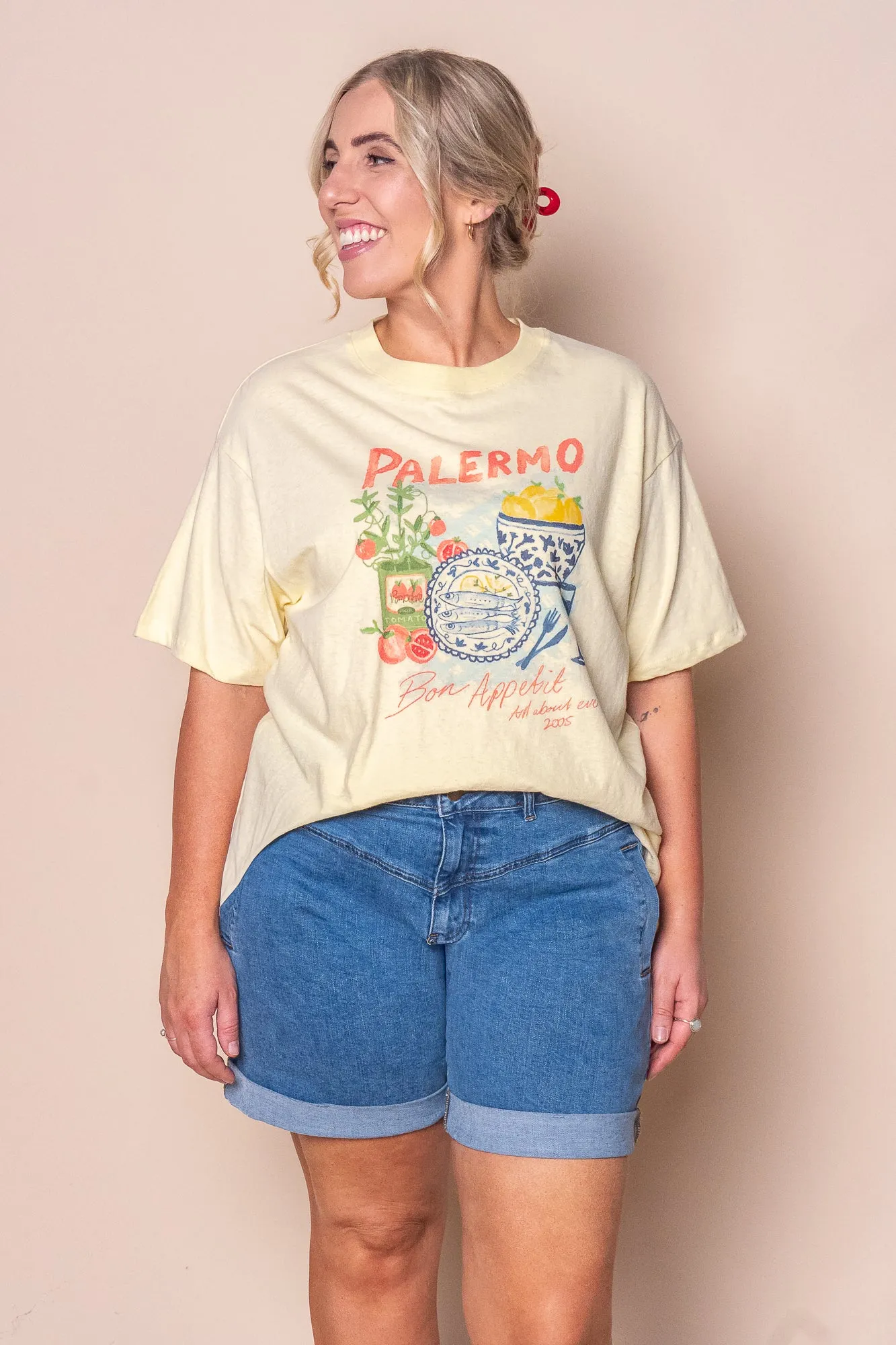Palermo Relaxed Tee in Yellow - All About Eve sold by Always Alice product image thumbnail 3