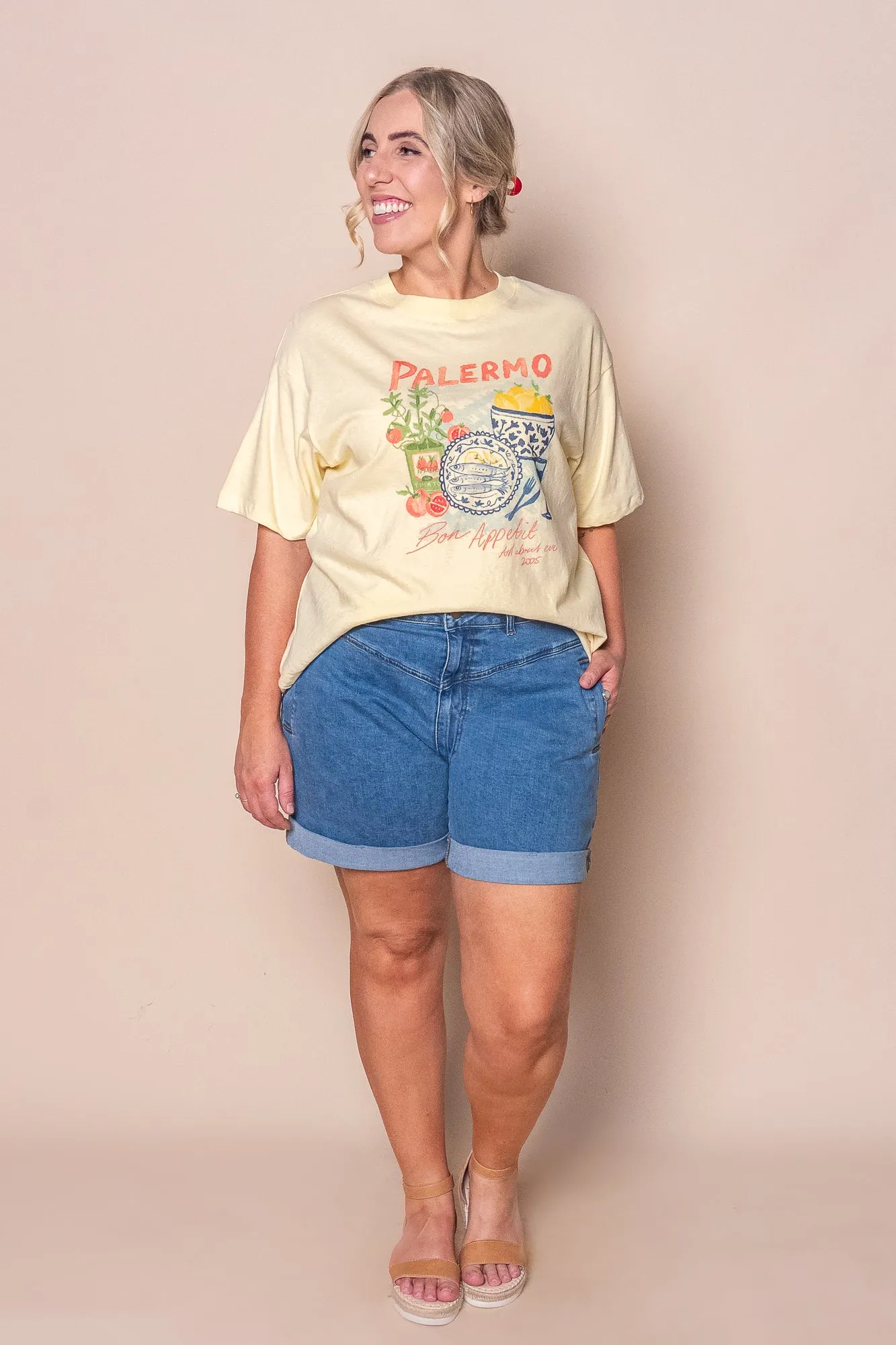 Palermo Relaxed Tee in Yellow - All About Eve sold by Always Alice product image thumbnail 2