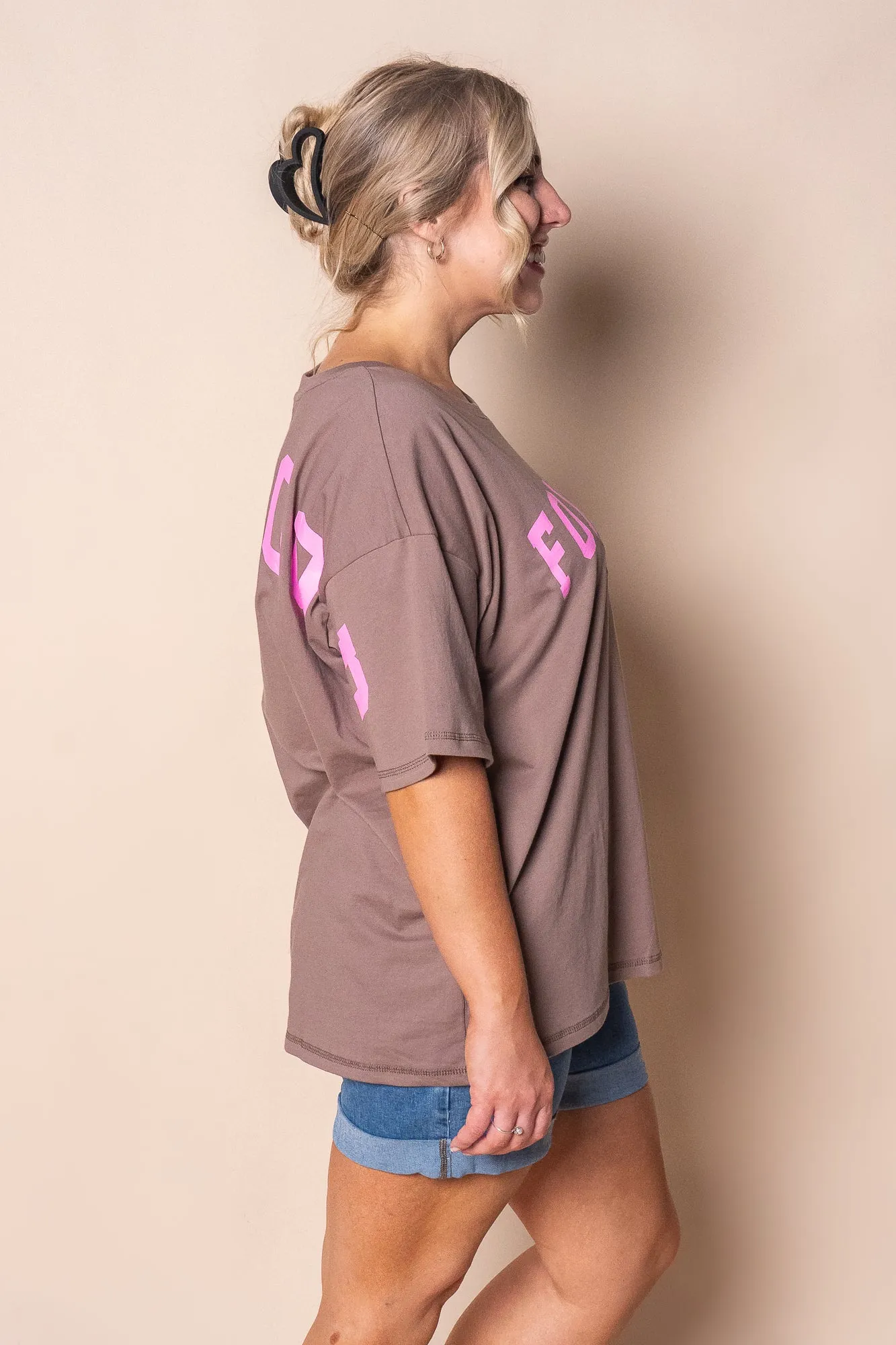 Interval Tee in Brown/Bright Pink - Foxwood sold by Always Alice product image thumbnail 4