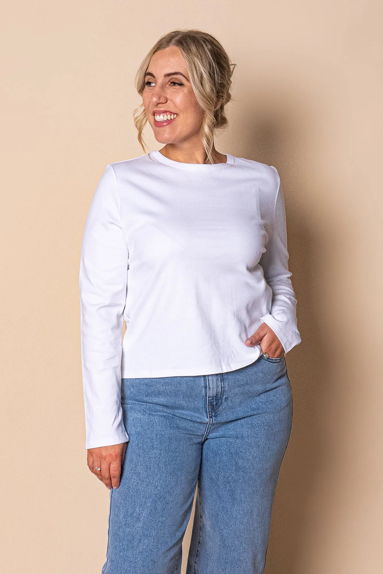 Regular L/S Tee in White - Silent Theory sold by Always Alice product image thumbnail 3