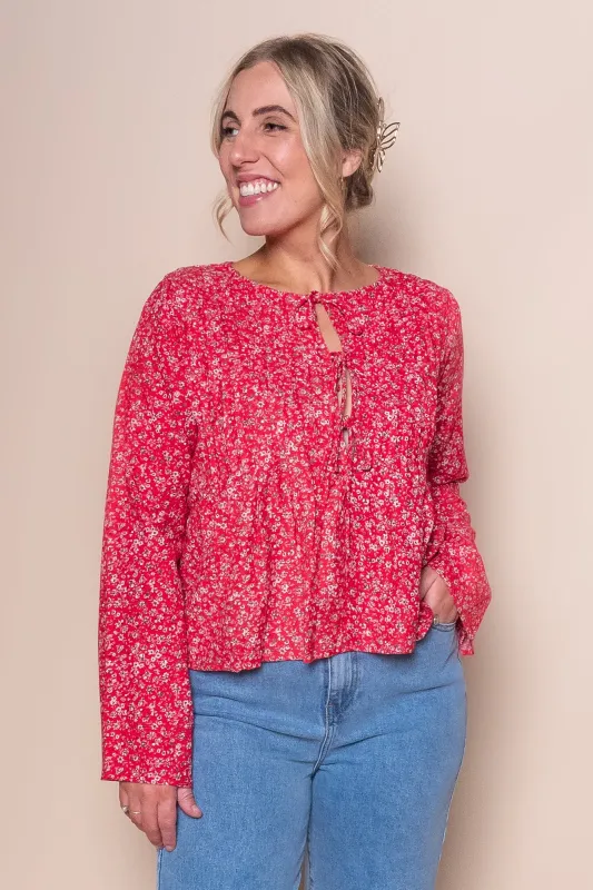 Rhea L/S Top in Print - All About Eve sold by Always Alice
